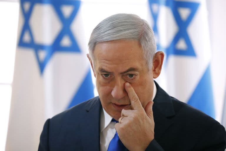 Netanyaho, durante una reunión de gabinete