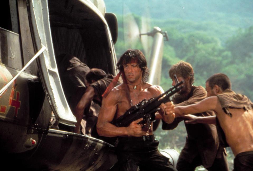 Rambo goes on a mission to save missing POWs in 'Rambo: First Blood Part II' (Photo: Courtesy Everett Collection)