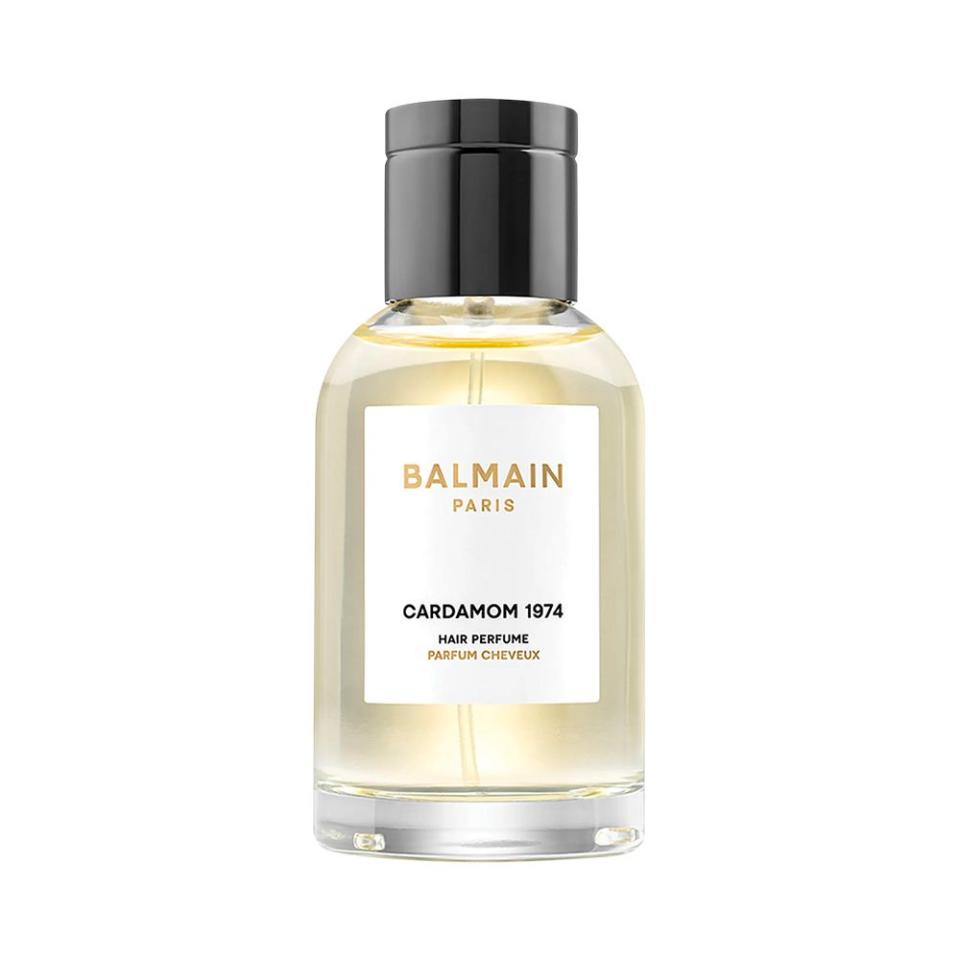 <p><a href="https://www.balmainhair.us/hair-perfume-cardamom-1974-100ml.html" rel="nofollow noopener" target="_blank" data-ylk="slk:Shop Now;elm:context_link;itc:0;sec:content-canvas" class="link ">Shop Now</a></p><p>Hair Perfume Cardamom 1974</p><p>balmainhair.us</p><p>$177.00</p>