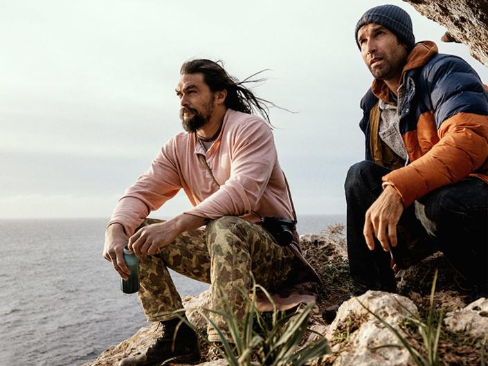 Jason Momoa and Chris Sharma in &quot;The Climb&quot;
