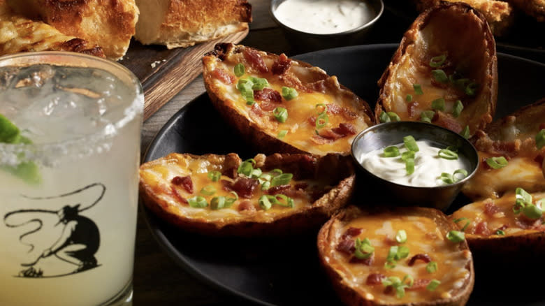 Black Angus Steakhouse potato skins