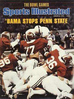 The photo says it all: Alabama's fortitude breaking Penn State (and running back Mike Guman) just enough to win one of the hardest-hitting national title games. The Lions' first shot at the title was denied, by a yard, in the Sugar Bowl.