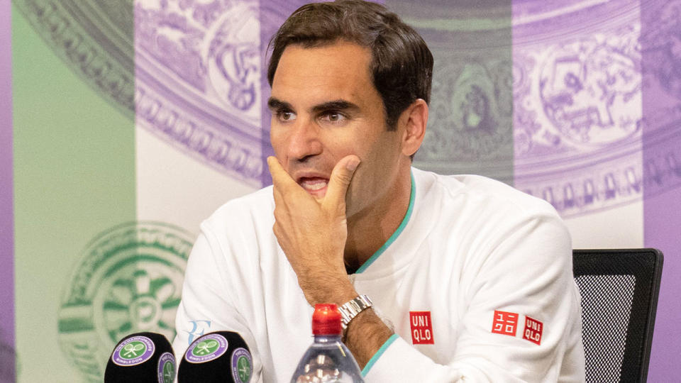 Roger Federer admits there are doubts about his future after his Wimbledon exit. Pic: Getty