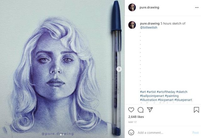 Artist Draws Insanely Realistic Portraits With Just a Ballpoint Pen