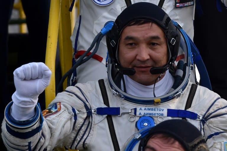 Kazakhstan's cosmonaut Aydyn Aimbetov took dried horse milk and several other national staples from the Central Asian country into space with him