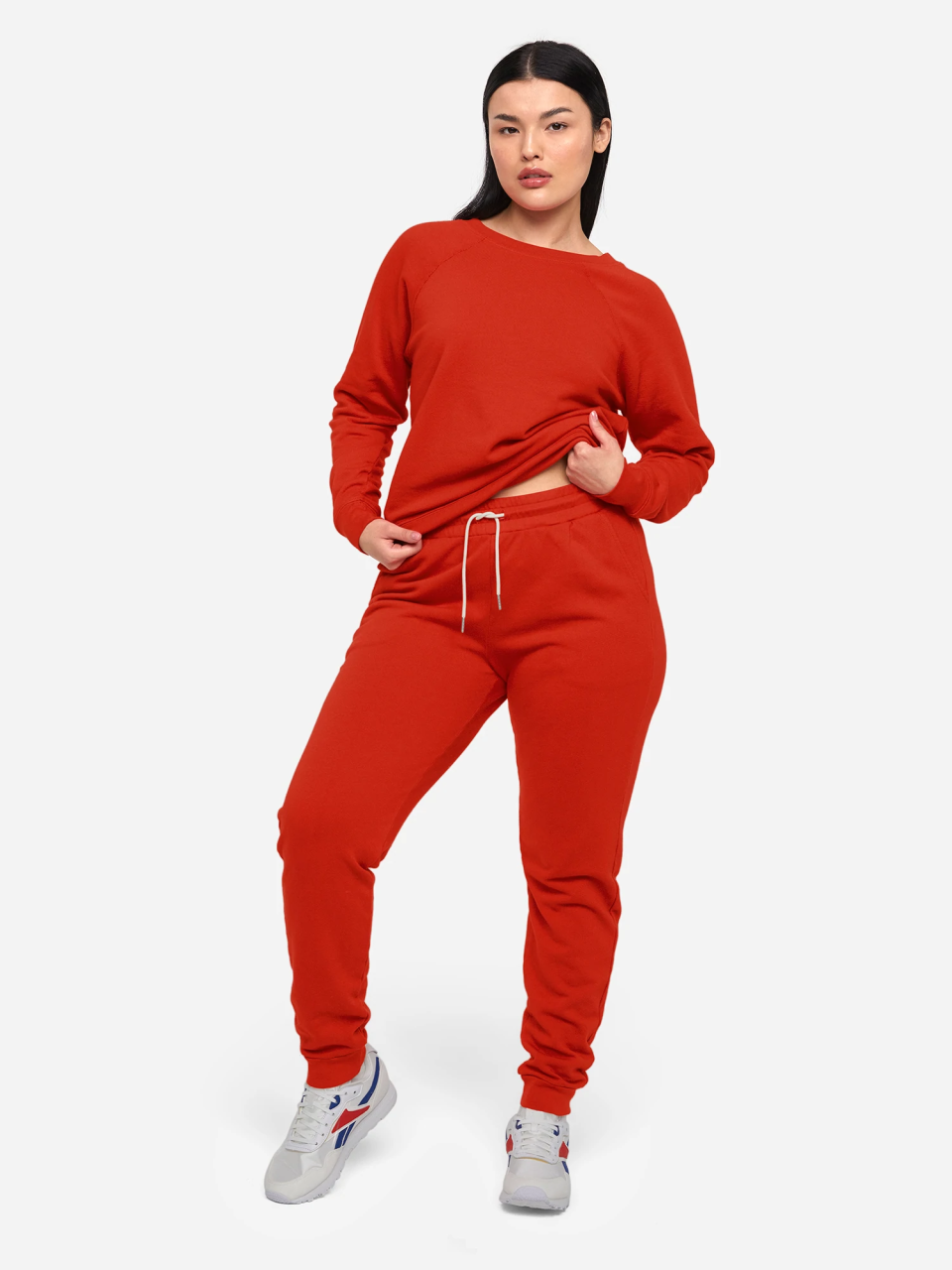 <h3>Mate</h3><br>The mixing and matching opportunities are endless with Mate's Organic Terry sweatsuit which comes in 15 colors and sizes ranging from XS to 3X. <br><br><em>Shop </em><strong><em><a href="https://go.skimresources.com?id=30283X879131&xs=1&url=https%3A%2F%2Fmatethelabel.com%2F" rel="nofollow noopener" target="_blank" data-ylk="slk:Mate" class="link ">Mate</a></em></strong><br><br><strong>Mate</strong> Organic Terry Classic Jogger, $, available at <a href="https://go.skimresources.com/?id=30283X879131&url=https%3A%2F%2Fmatethelabel.com%2Fproducts%2Forganic-terry-classic-jogger-cherry" rel="nofollow noopener" target="_blank" data-ylk="slk:Mate" class="link ">Mate</a><br><br><strong>Mate</strong> Organic Terry Raglan Sweatshirt, $, available at <a href="https://go.skimresources.com/?id=30283X879131&url=https%3A%2F%2Fmatethelabel.com%2Fproducts%2Forganic-terry-raglan-sweatshirt-cherry" rel="nofollow noopener" target="_blank" data-ylk="slk:Mate" class="link ">Mate</a>