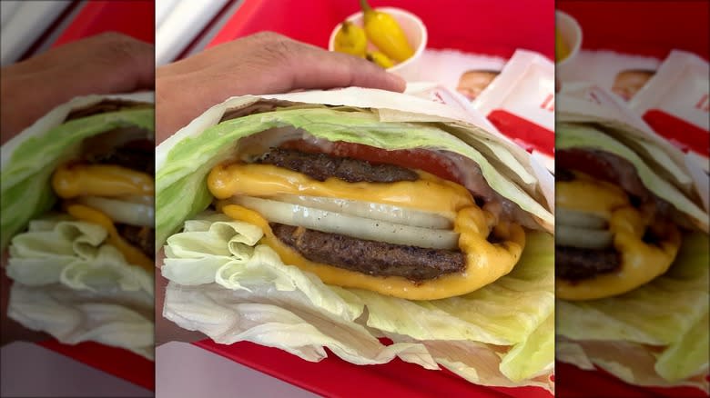Protein style In-N-Out burger