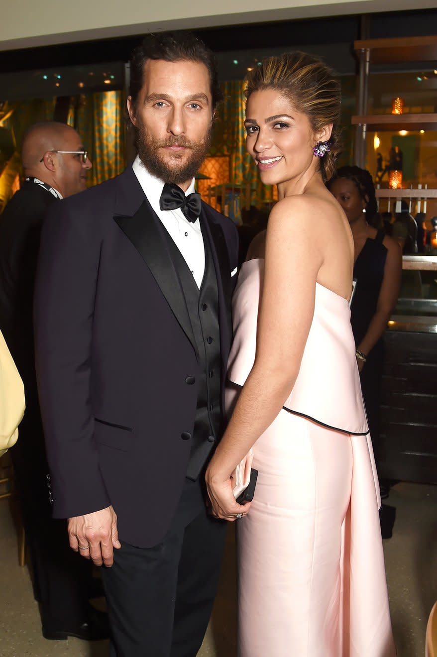 <p><strong>Matthew McConaughey and Camila Alves</strong></p> <p>In another holiday proposal, McConaughey popped the question to Alves on Christmas Day. The couple was with his family, opening presents. His gift to Alves—a ring—was wrapped in eight boxes. Finally, after a fair amount of suspense had been built, she reached the ring.</p>