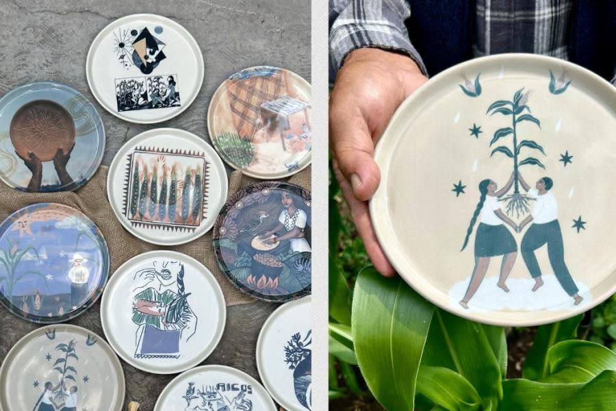 Anfora Studio y Milpa Gráfica presentan colección de platos que rinde tributo a la milpa en México