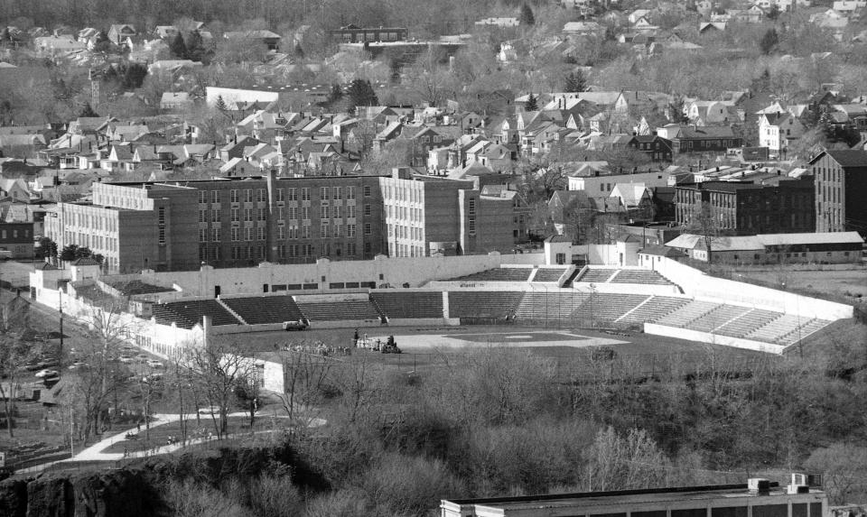 Hinchliffe Stadium in Paterson on April 18, 1982.