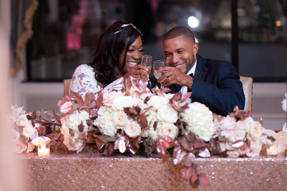 Dr. Marcus Bright and Dominique Sharpton’s wedding. October 2017. (Credit: Kesha Lambert / Kesha Lambert Photography)