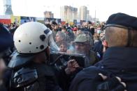 Serbian environmental activists protest against laws on referendum and expropriation in Belgrade