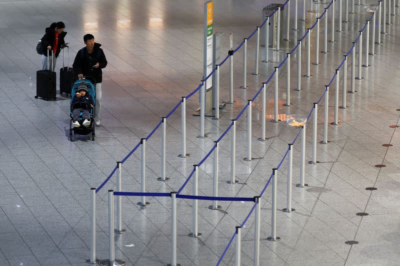 Strike organised by Verdi union at Frankfurt Airport