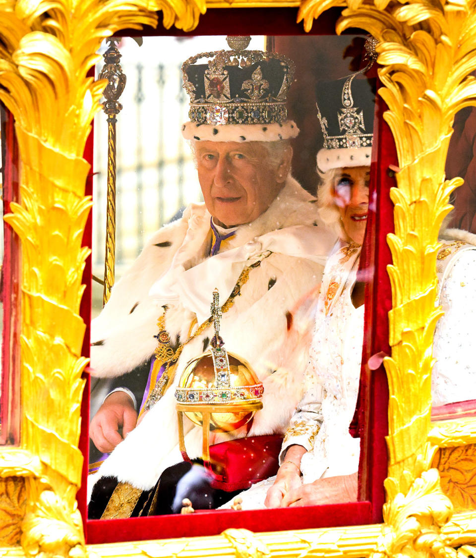 King Charles on coronation day