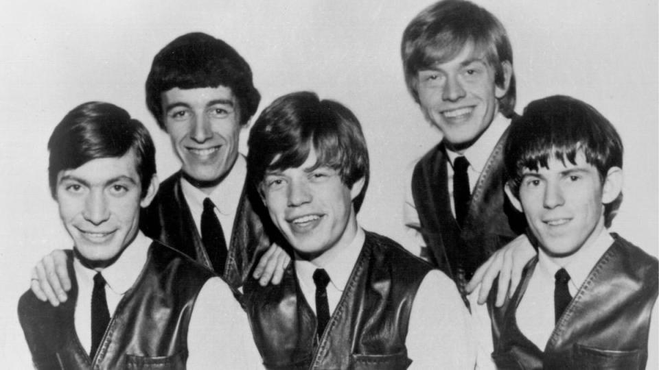 <span><span>Charlie Watts, Bill Wyman, Mick Jagger, Brian Jones, Keith Richards of The Rolling Stones (1963) </span><br><span>Michael Ochs Archives / Stringer / Getty</span></span>