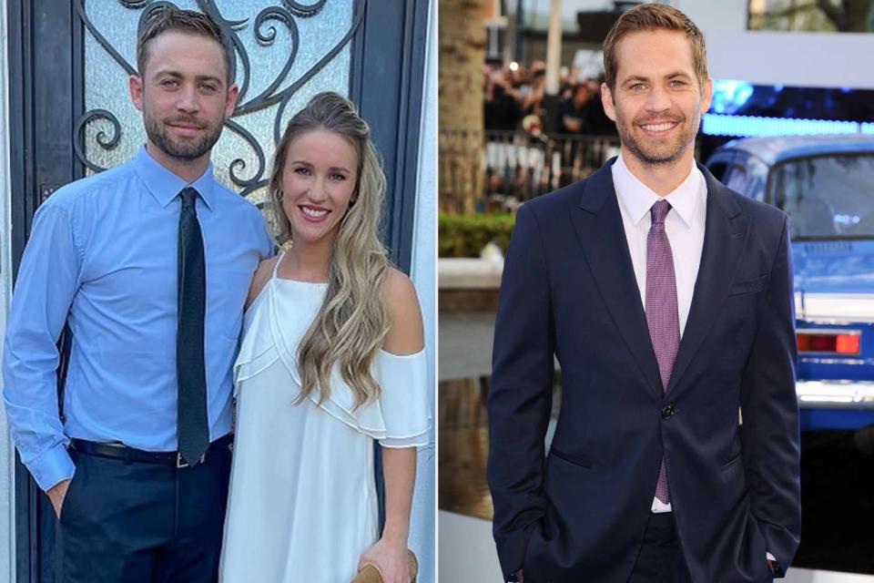 <p>Courtesy of Cody Walker, Snappers/ZUMAPRESS.com</p> Cody Walker and Wife Felicia; Paul Walker