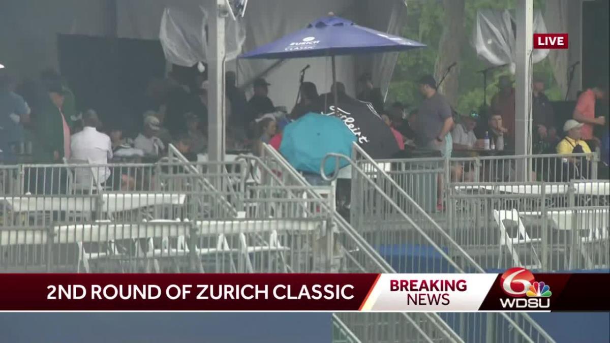 Zurich Classic in weather delay