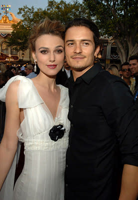 Keira Knightley and Orlando Bloom at the Disneyland premiere of Walt Disney Pictures' Pirates of the Caribbean: Dead Man's Chest