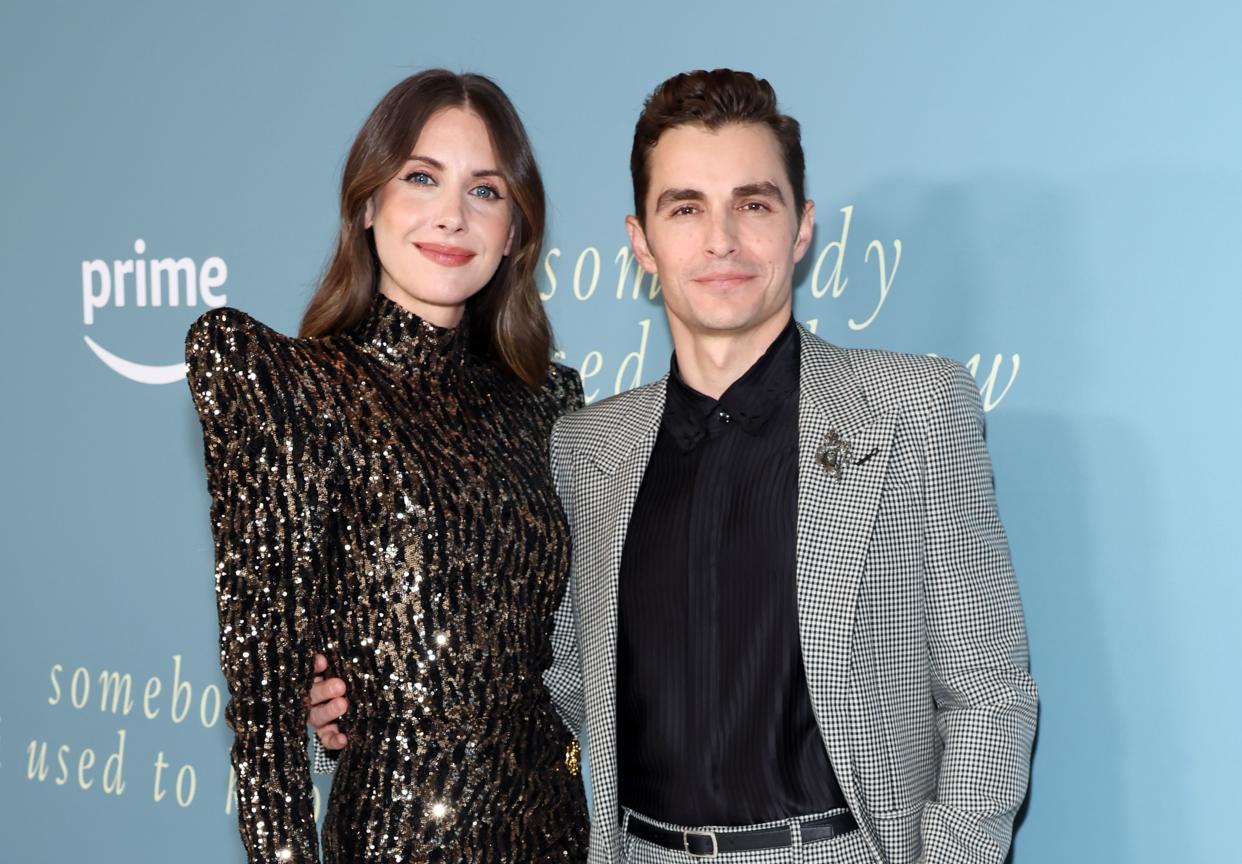 CULVER CITY, CALIFORNIA - FEBRUARY 01: (L-R) Alison Brie and Dave Franco attend the Los Angeles premiere of Prime Video's 