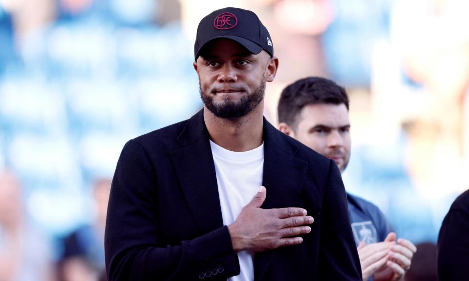 <span>Vincent Kompany’s <a class="link " href="https://sports.yahoo.com/soccer/teams/burnley/" data-i13n="sec:content-canvas;subsec:anchor_text;elm:context_link" data-ylk="slk:Burnley;sec:content-canvas;subsec:anchor_text;elm:context_link;itc:0">Burnley</a> side was relegated from the Premier League this month after finishing 19th with 24 points.</span><span>Photograph: Richard Sellers/PA</span>