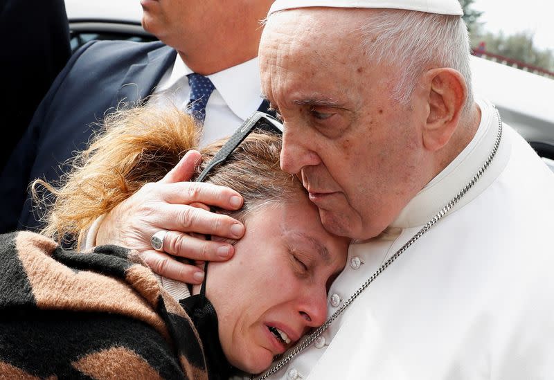 Pope Francis leaves Gemelli hospital in Rome