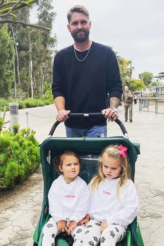 <p>Taylor Young/ Instagram</p> Brett Young loves being a dad to little girls Presley, 3, and Rowan, 2.