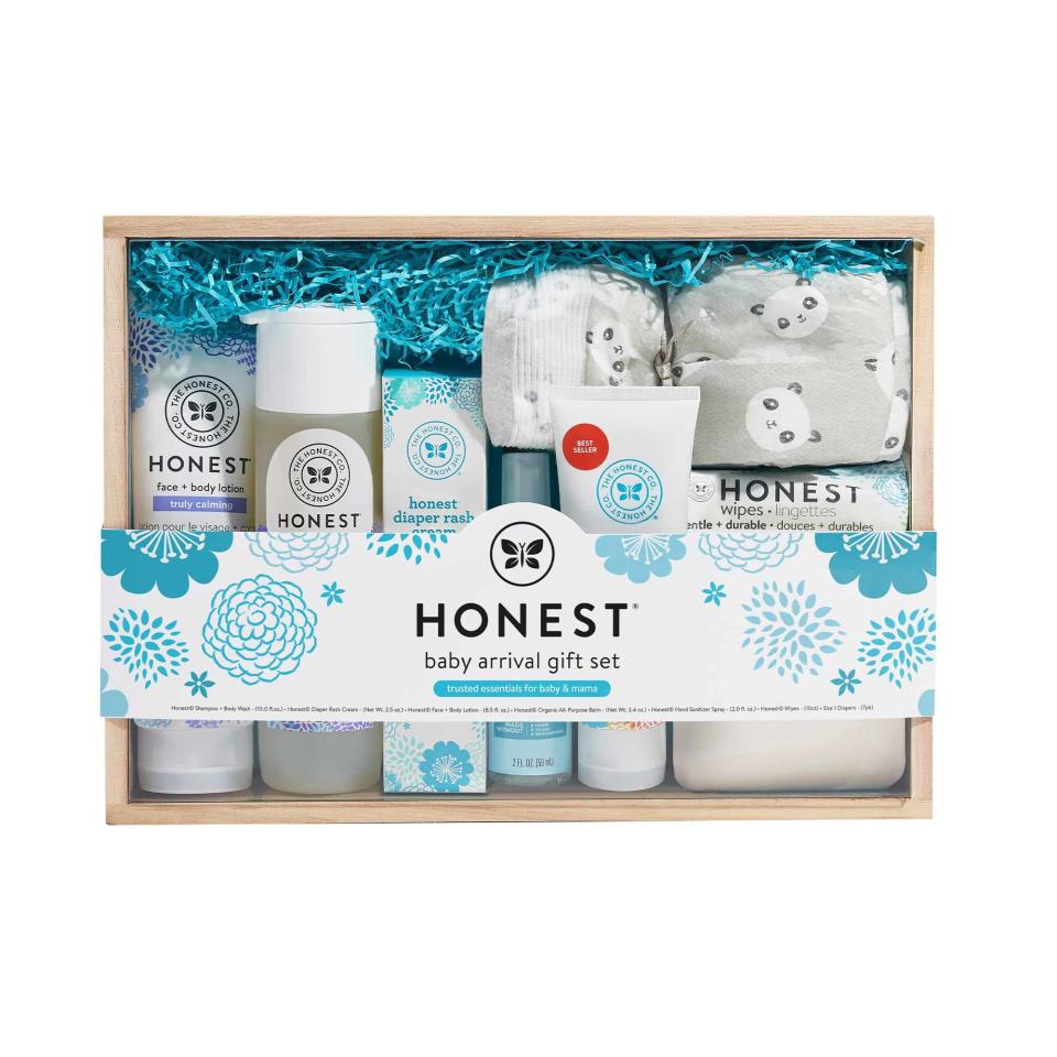 <p><a href="https://go.redirectingat.com?id=74968X1596630&url=https%3A%2F%2Fwww.honest.com%2Fbaby-products%2Fbaby-arrival-gift-set%2FH02BAG16DTV2S.html&sref=https%3A%2F%2Fwww.womansday.com%2Flife%2Fg28450545%2Fbaby-boy-gifts%2F" rel="nofollow noopener" target="_blank" data-ylk="slk:Shop Now;elm:context_link;itc:0;sec:content-canvas" class="link ">Shop Now</a></p><p>Baby Arrival Gift Set</p><p>honest.com</p><p>$49.95</p><span class="copyright">Honest</span>