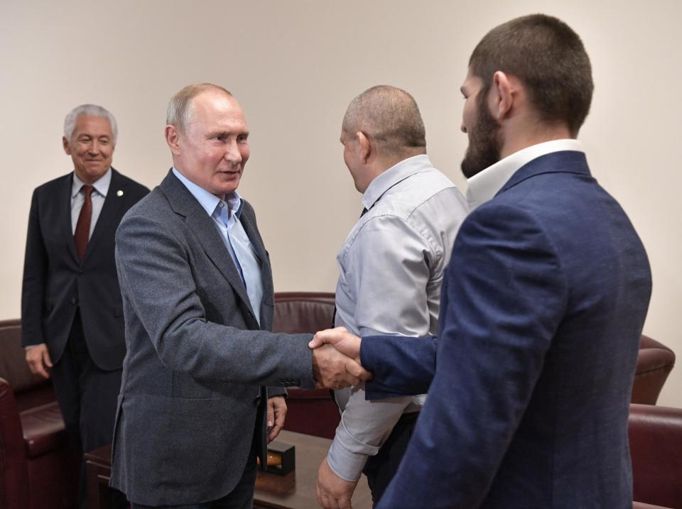 Russian President Vladimir Putin has praised Khabib Nurmagomedov: Getty