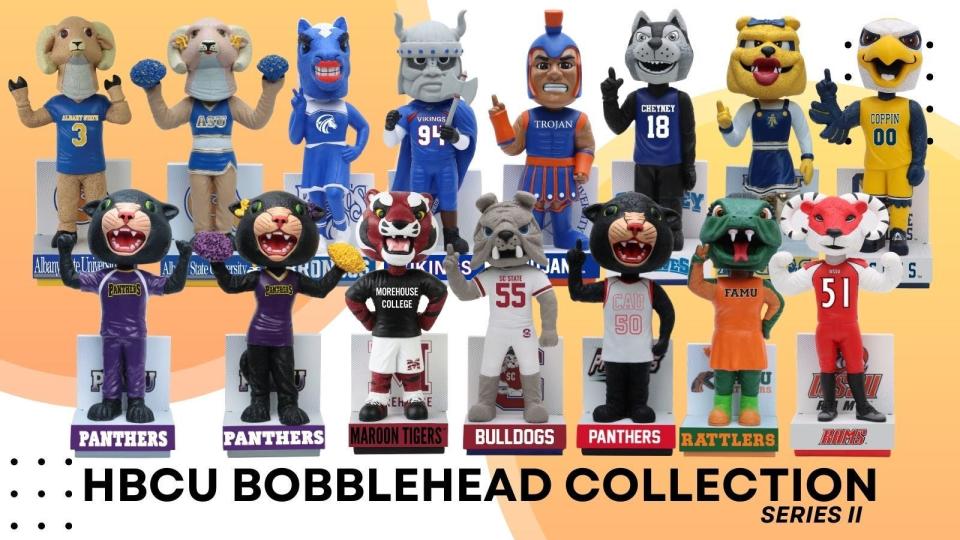 The HBCU Bobblehead Collection Series II is now available for pre-order on the National Bobblehead Hall of Fame and Museum’s online store.