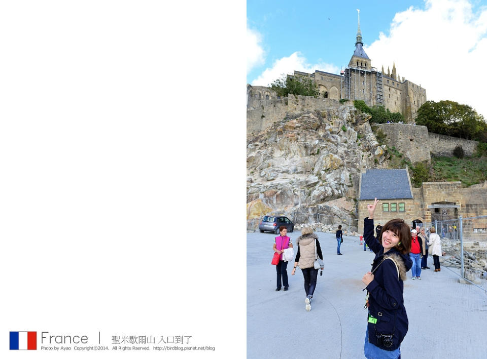 法國自由行。一日遊行程：諾曼第「聖米歇爾山」Le Mont Saint-Michel〔上〕。小鎮介紹【鳥夫人】