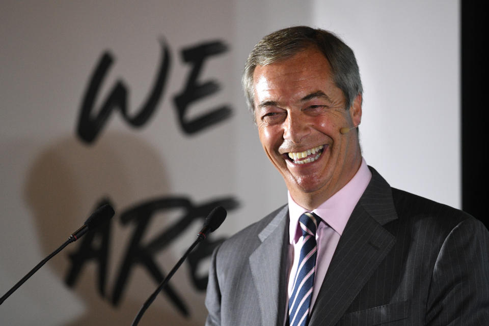 The Brexit Party, led by Nigel Farage, have taken control of Hartlepool council (PA Images)