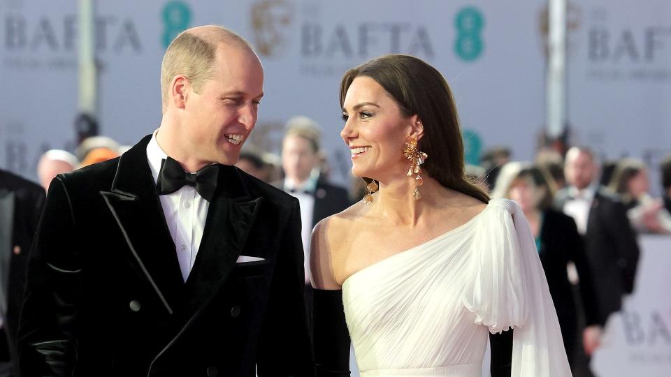 William and Kate attend the 2023 BAFTAs