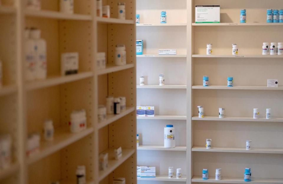 The pharmacy gets its medications from Dispensary of Hope, a nonprofit organization in Nashville that helps hundreds of thousands of patients per year. It collects and distributes millions of dollars worth of drugs, donated by manufacturers, to nonprofit clinics, federally qualified health centers and charitable pharmacies such as Pharmacy of Grace.