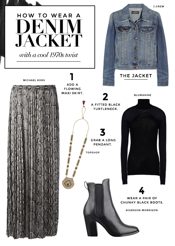 what to wear with a jean jacket