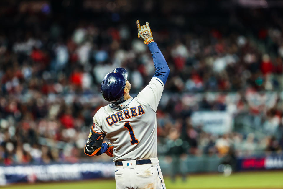 The Twins secured the services of star shortstop Carlos Correa in the most surprising coup of MLB's offseason. (Photo by Jessie Alcheh/MLB Photos via Getty Images)