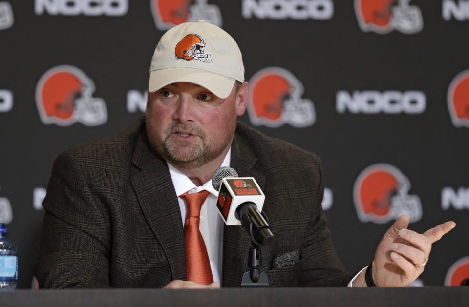 The Browns introduced Freddie Kitchens as their newest head coach on Monday. (AP)