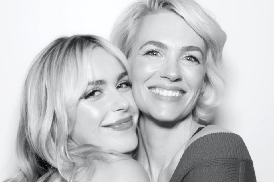 <p>January Jones Instagram</p> Kiernan Shipka and January Jones reunited for a holiday celebration.