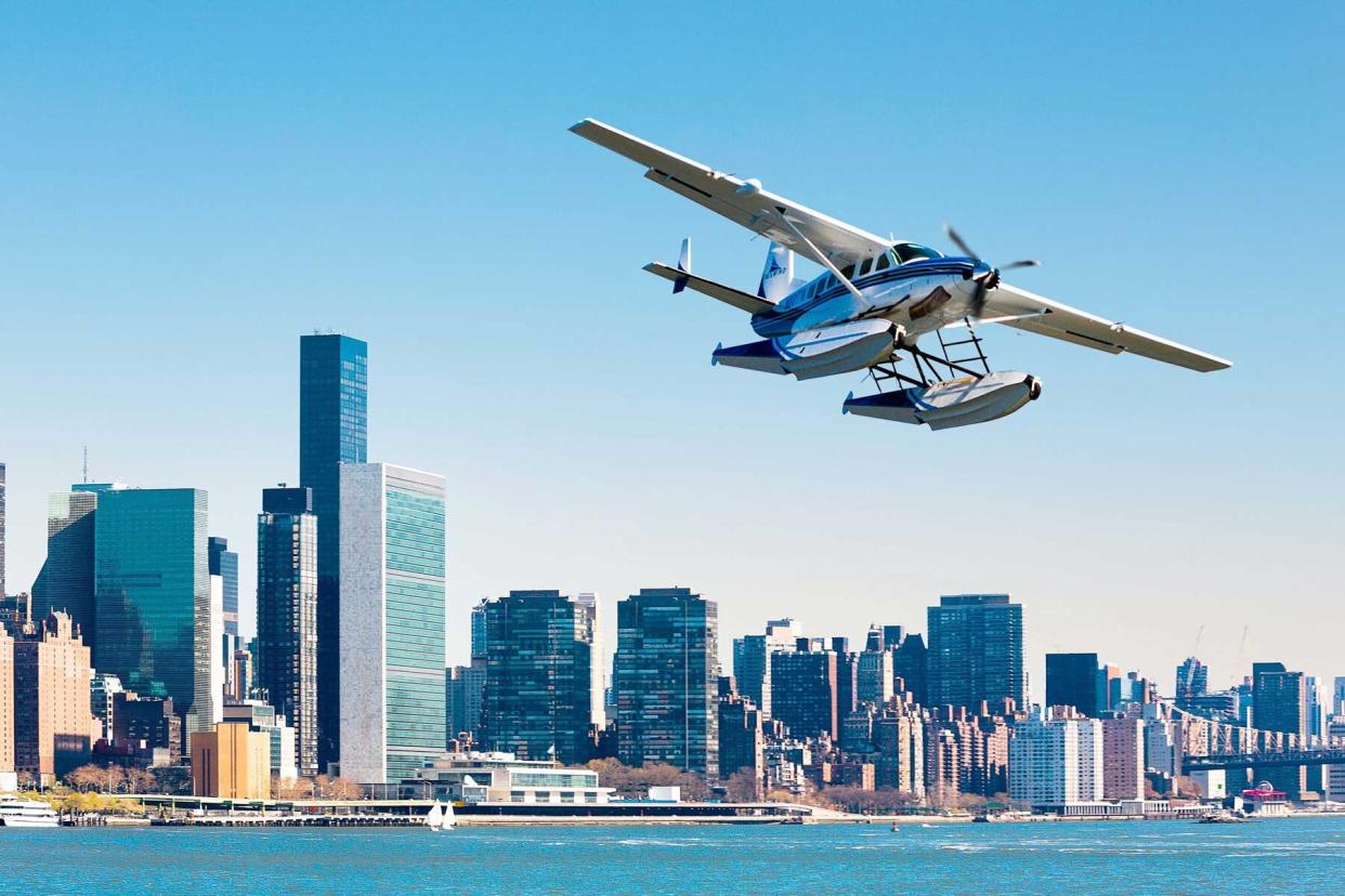 Tailwind Air seaplane leaving NYC on East Coast routes