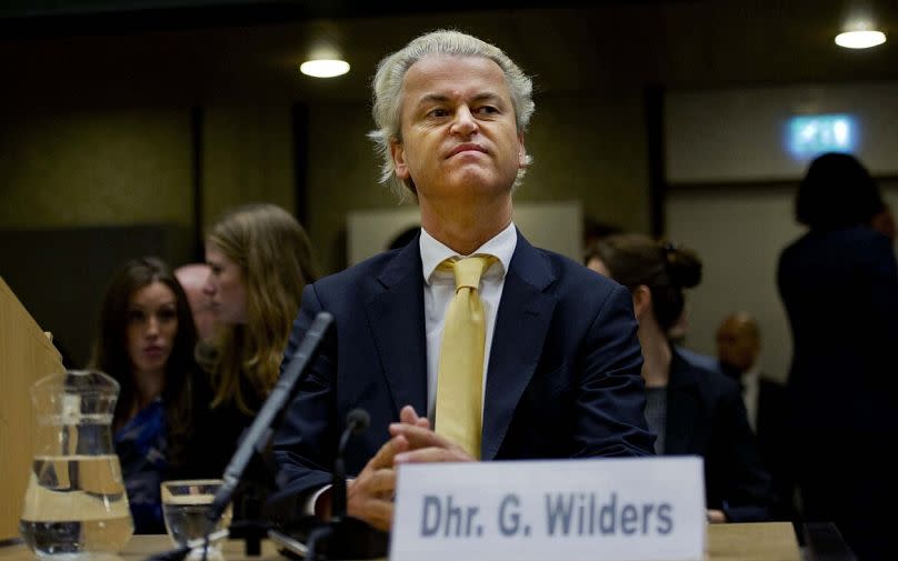 Geert Wilders' Party for Freedom is expected to make gains in the EU elections.