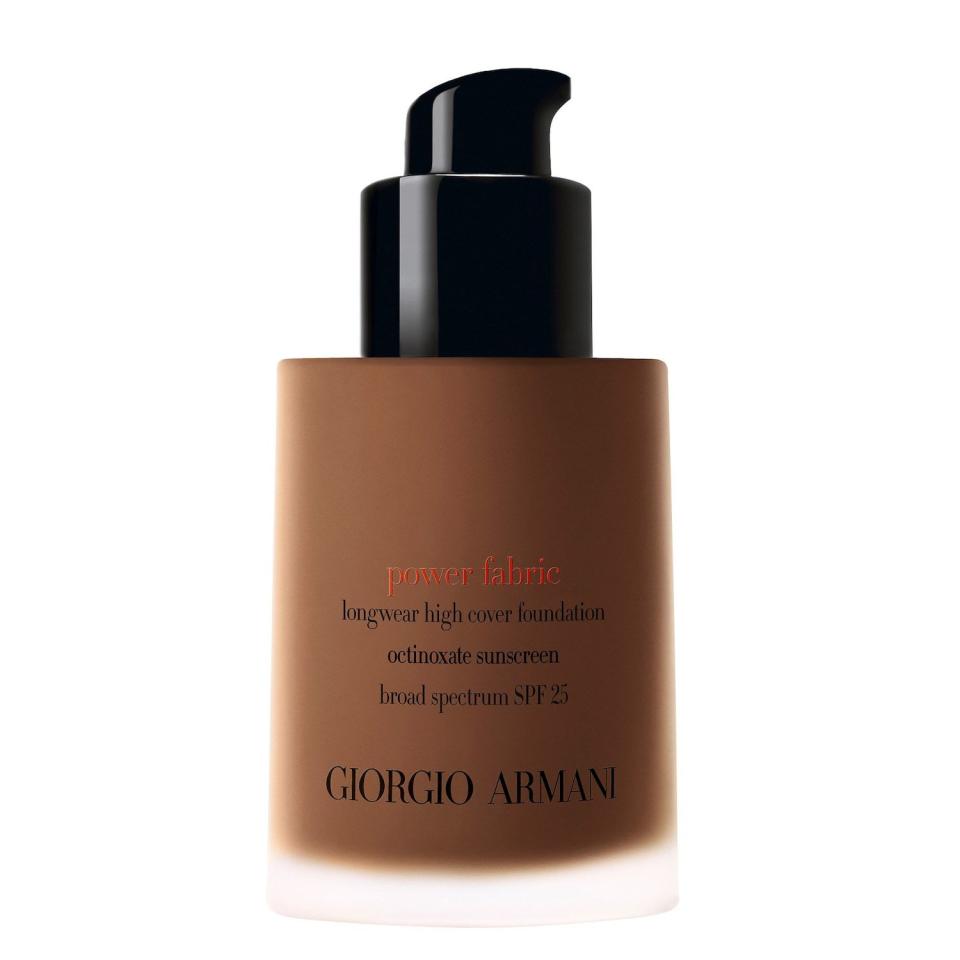 <p><strong>Giorgio Armani Beauty</strong></p><p>sephora.com</p><p><strong>$64.00</strong></p><p><a href="https://go.redirectingat.com?id=74968X1596630&url=https%3A%2F%2Fwww.sephora.com%2Fproduct%2Fpower-fabric-longwear-high-cover-foundation-spf-25-P416785&sref=https%3A%2F%2Fwww.townandcountrymag.com%2Fstyle%2Fbeauty-products%2Fg26860515%2Fbest-foundations-for-mature-skin%2F" rel="nofollow noopener" target="_blank" data-ylk="slk:Shop Now;elm:context_link;itc:0;sec:content-canvas" class="link ">Shop Now</a></p><p>Not only does Armani's full coverage foundation have longwear capabilities, but it also has a second-skin finish that is perfect for oilier types—and smoothing out pores. Oh, and there's SPF in it, too. What more can you ask for in an anti-aging foundation?</p>