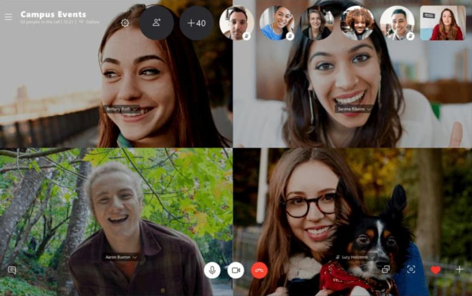 Skype has expanded the capacity of group calls to 50 people and has added anotification feature for such calls