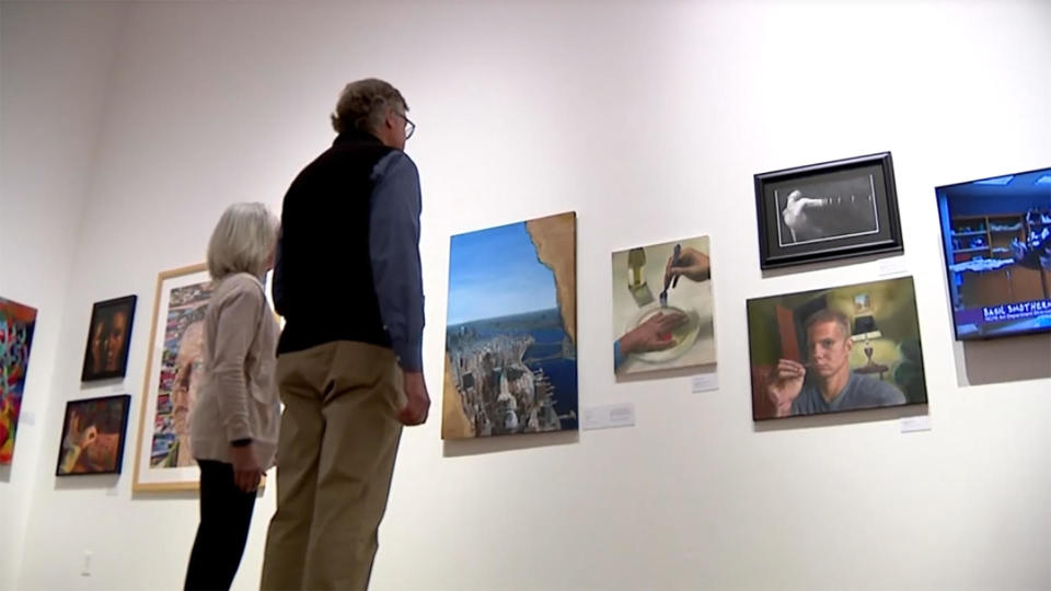 The legacy of Mark and Jan Lawrance's twin sons, Joe and Will, on display in the exhibition, 