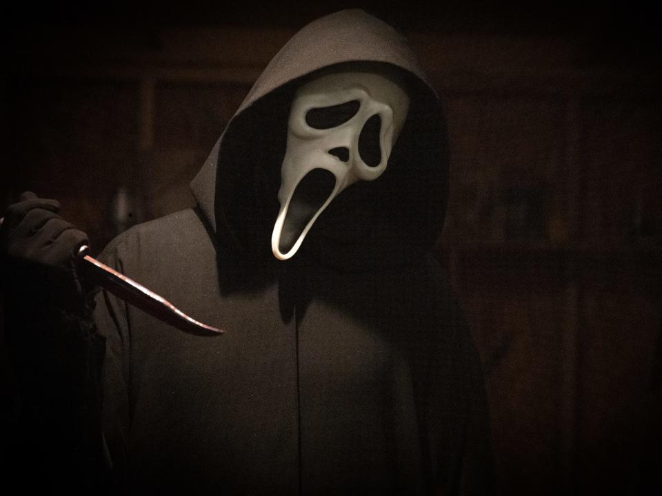 Ghostface in Paramount Pictures and Spyglass Media Group's "Scream."