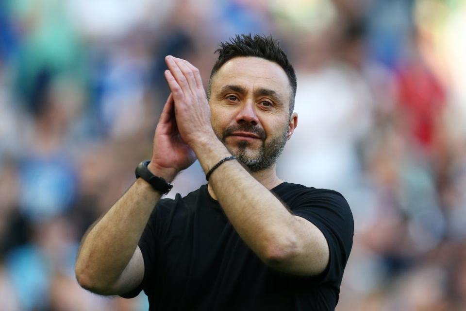 Roberto De Zerbi is in contention to get the Manchester United job (Getty Images)
