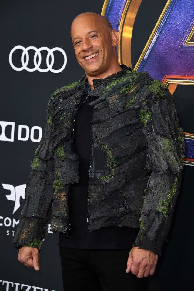 Vin Diesel at the 'Avengers: Endgame' Premiere in LA on April 22.