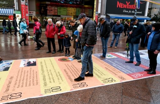 People could walk wlong a 232-meter (761-feet) long timeline pf Rijeka's eventful history