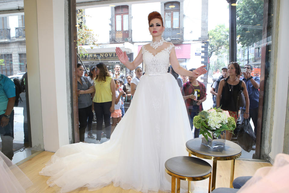 MEXICO CITY, MEXICO - MAY 25:  Carmen Campuzano during a performance as part of an event at the Rafael Hernandez' Store on May 25, 2019 in Mexico City, Mexico. (Photo by Medios y Media/Getty Images)