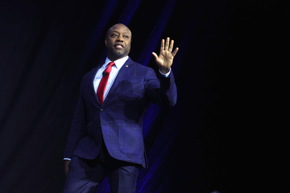 Tim Scott at the Family Leadership Summit in Des Moines, Iowa (Scott Olson file/Getty Images)