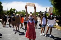 Protesters rally in Detroit against the death of George Floyd