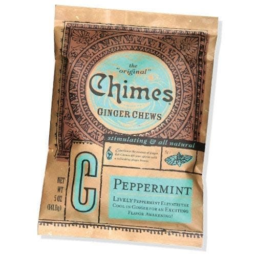1) Chimes Peppermint Ginger Chews